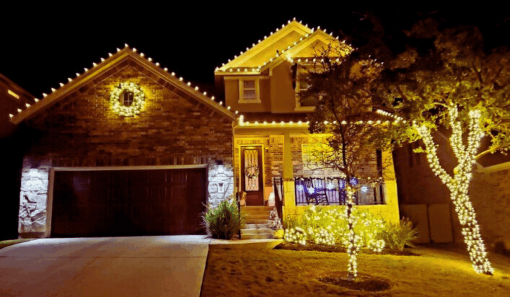 Professional outdoor lighting installation