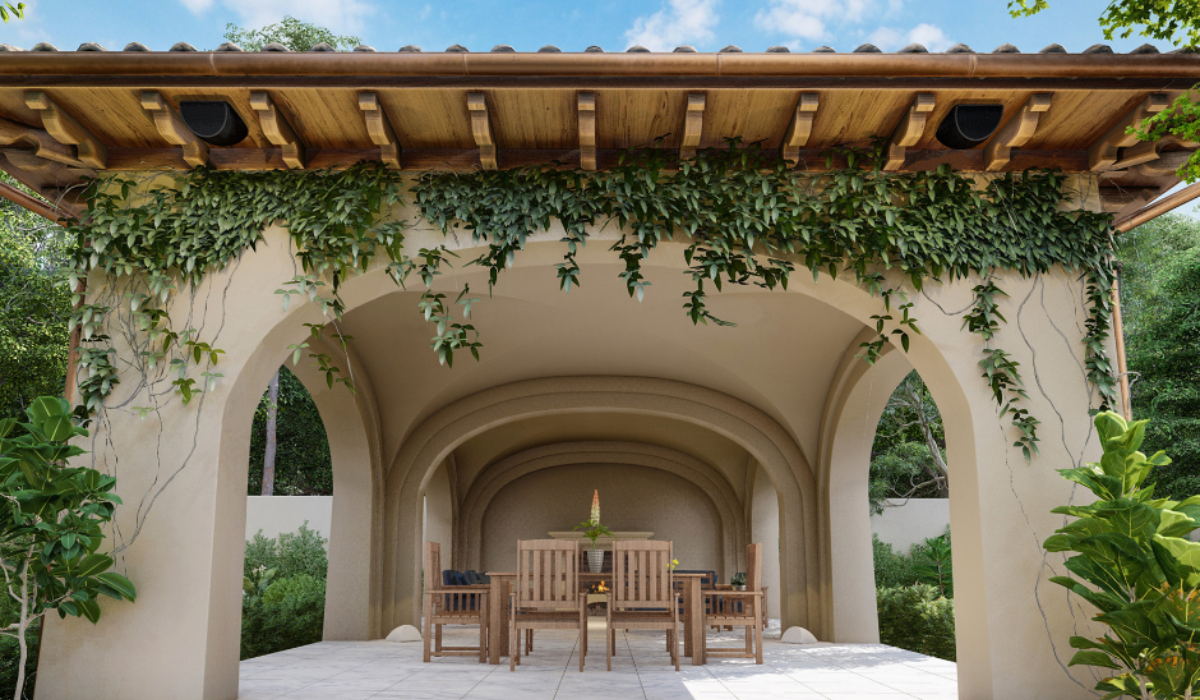 Outdoor audio systems for homes