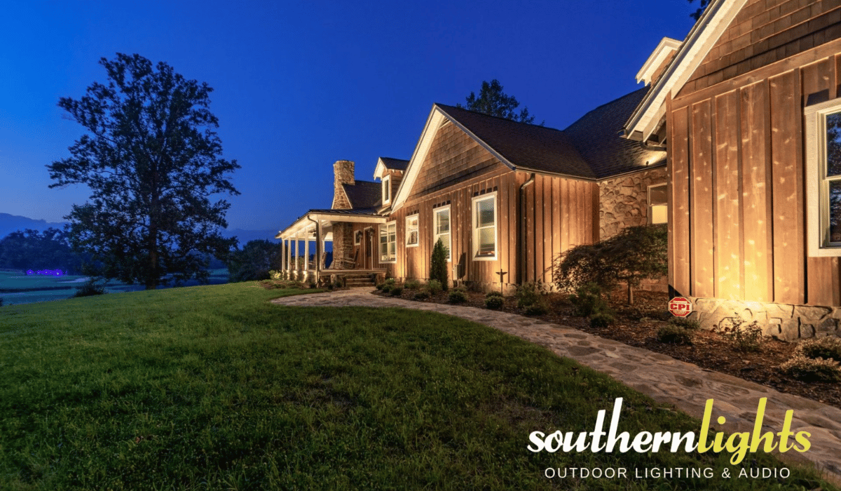 Landscape lighting for mountain homes in Banner Elk