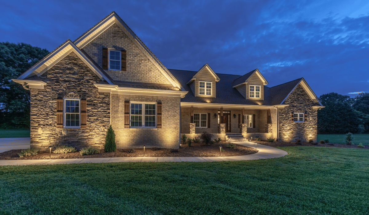 Landscape lighting for security in Jamestown, NC