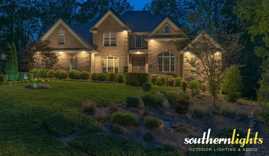 Professional landscape lighting installation in Summerfield, NC