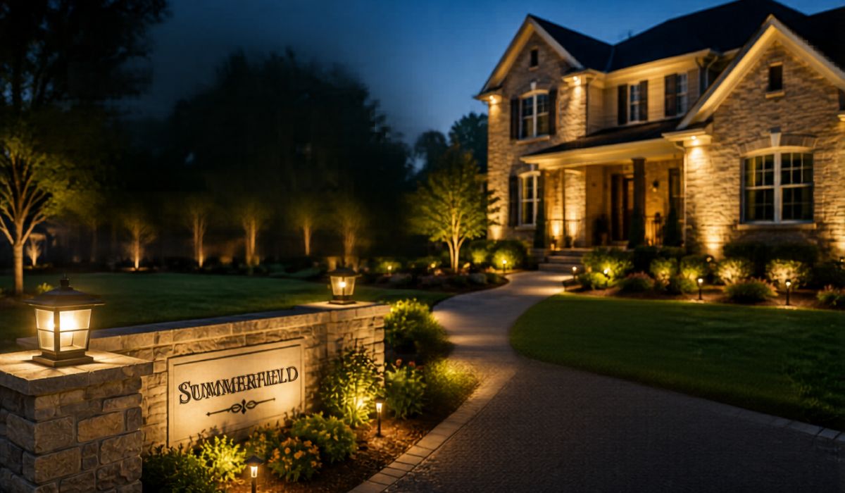 Outdoor Lighting Installation in Summerfield