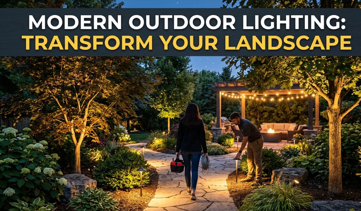 outdoor lighting installation